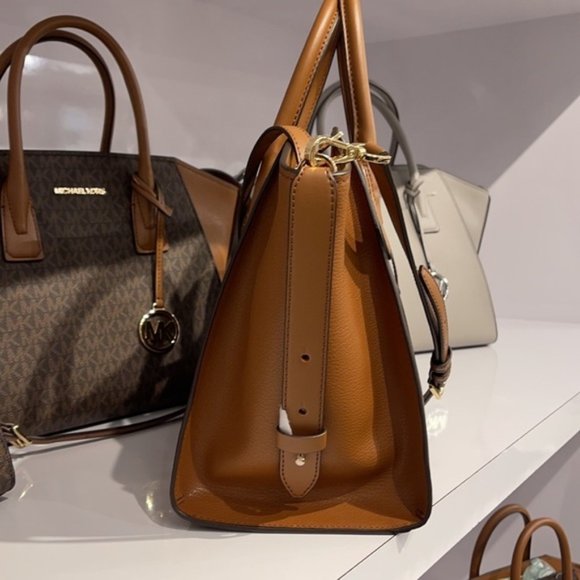 Michael Kors Avril Large Top-Zip Satchel - Picture 6 of 16